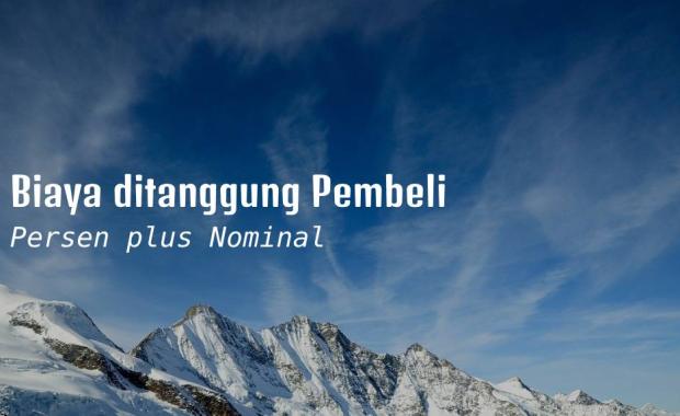 Setup Beban Biaya oleh Pembeli Nilai Tetap dan Persen